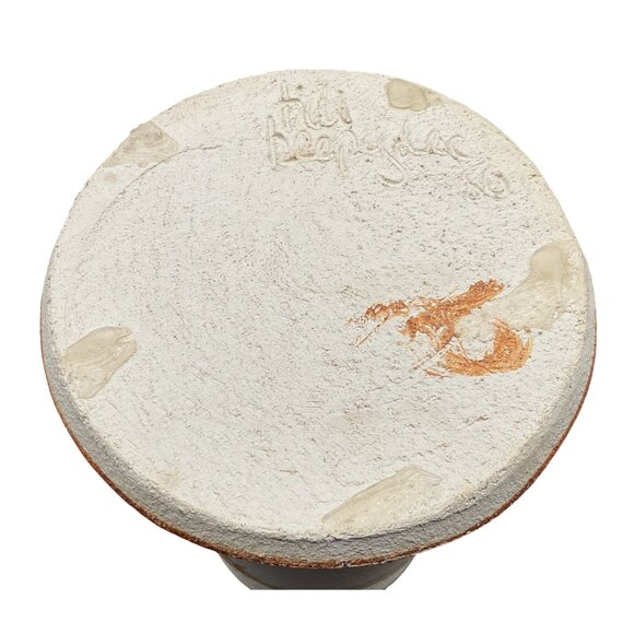 Vintage A La Carte Handcrafted Textured Ceramic Vase With Bamboo Design Signed 1 - Picture 5 of 7